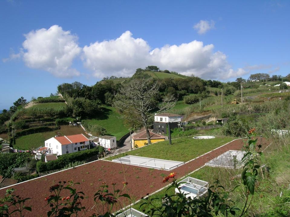 Three houses in the Azores islands
