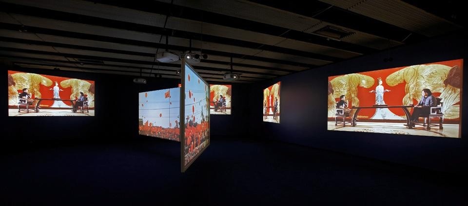 <em>Ten Thousand Waves</em>, 2010, 
installation view, The Hayward Gallery, London. 
Courtesy of the artist and Victoria Miro Gallery, London 
