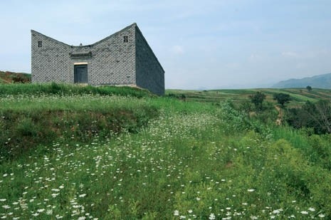 <b>Well Hall</b>, Xian, 2005. Well Hall is an experimental adaptation of a traditional Chinese house as a contemporary dwelling. Built to a low budget by local workers, the design was developed on site during construction
