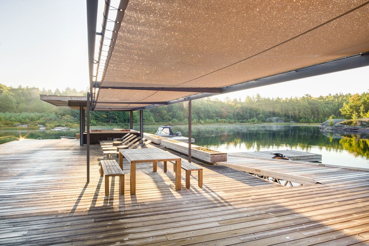 Weiss Architecture & Urbanism Limited,  A Modern Boathouse in a Canadian Landscape, Parry Sound District, Canada