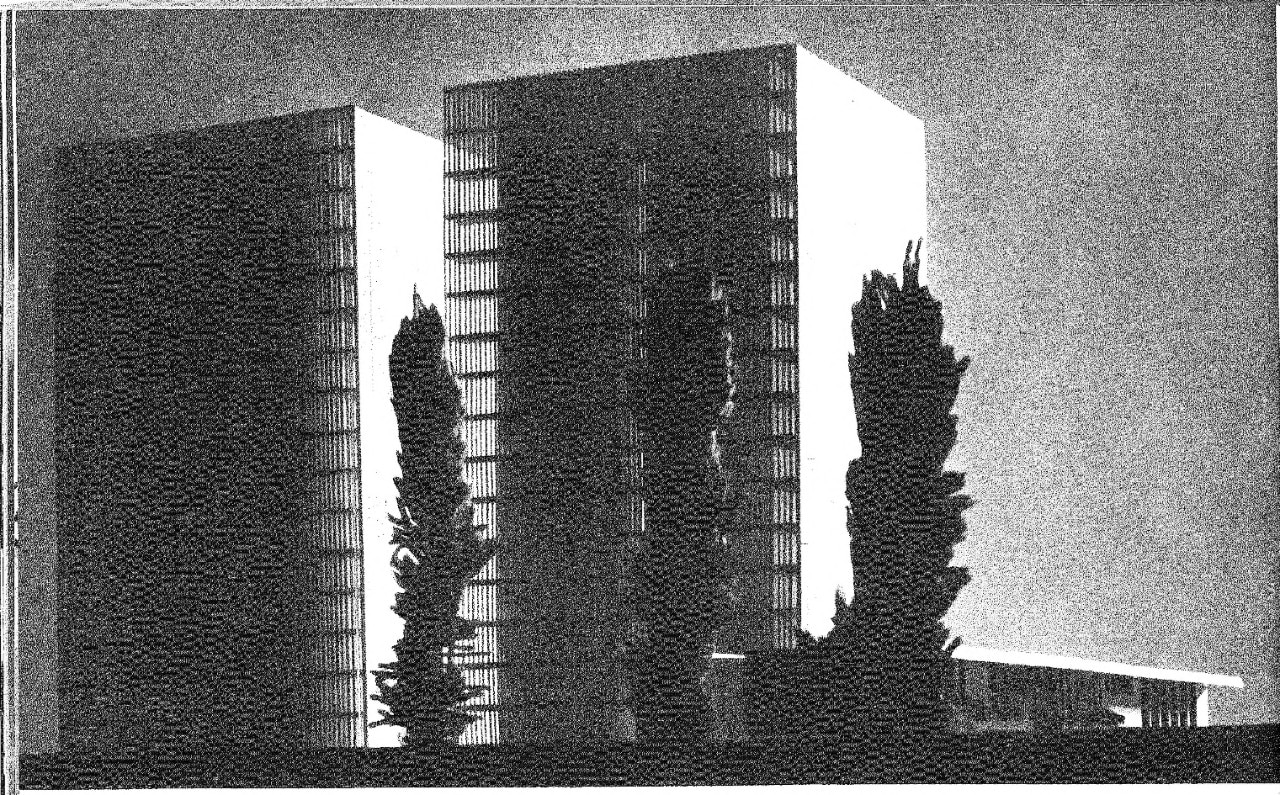 Nanda Vigo’s Twin Towers for the Rozzano cemetery - Domus