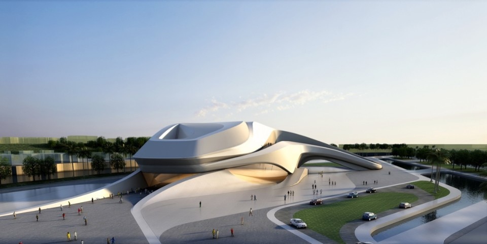 Zaha Hadid Architects, Grand Théâtre de Rabat, Marocco 2021. Render Forgemind ArchiMedia da Flickr