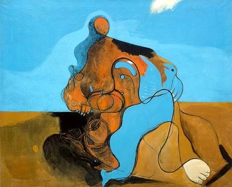 Max Ernst, <i>The Kiss</i>, 1927. Peggy Guggenheim Collection, Venice
