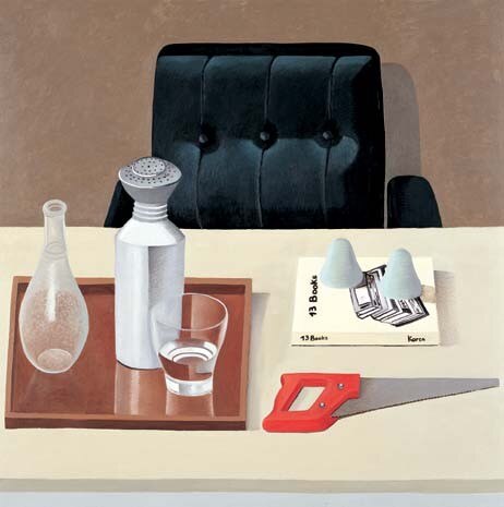 <i>13 Books</i>, oil on canvas, 2001