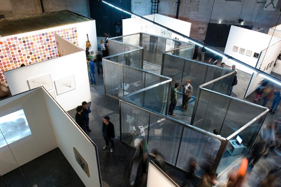 Dan Graham, <i>Sonic Pavilion for punk rock</i>, 2008. Installation view, LiFE, Saint Nazaire