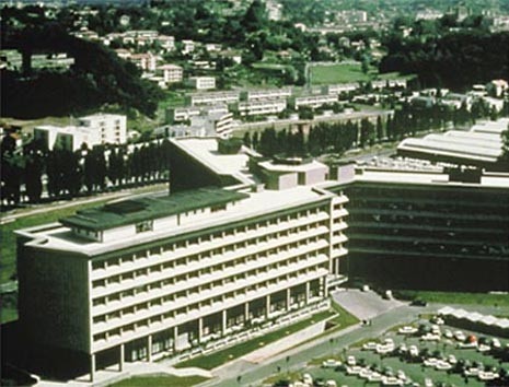 Office building in Ivrea, the historical headquarters of the company