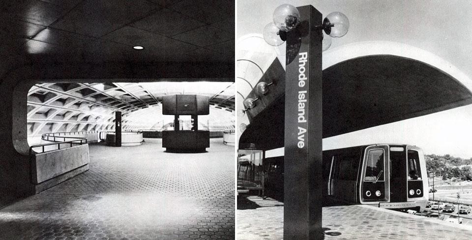 The new Metro of Washington (photoPaul Myatt). <em>Domus</em> 564 / November 1976; page detail