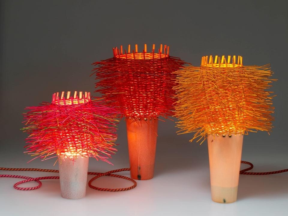 Gudny Hafsteinsdottir and Margret Gudnadottir, <em>Dance: Chandeliers, Lights and Lamps by Drifandi</em> exhibition at the Gallery, Westmann Islands, Iceland