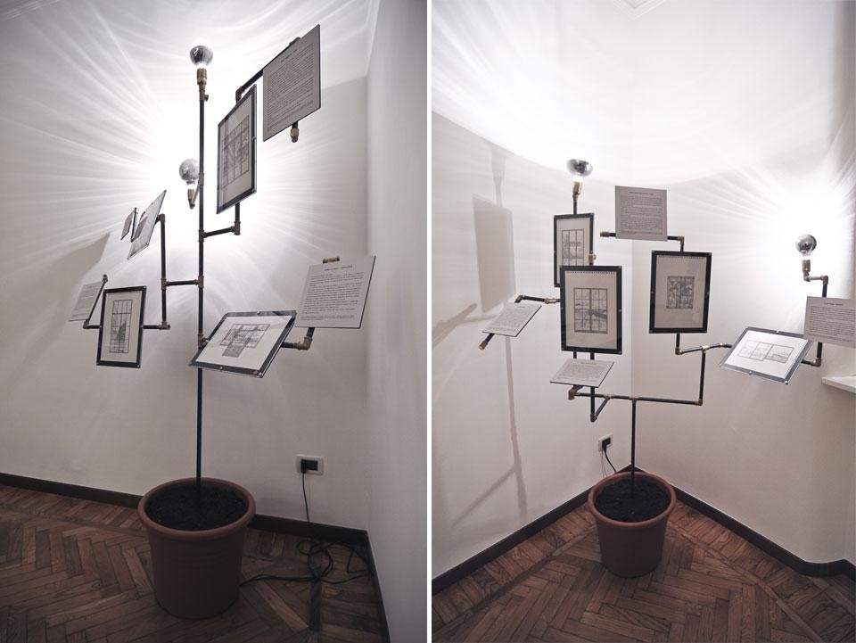 Matteo Pericoli, <em>Writers’ Windows</em>, installation view at Casa dei Libri, Milan