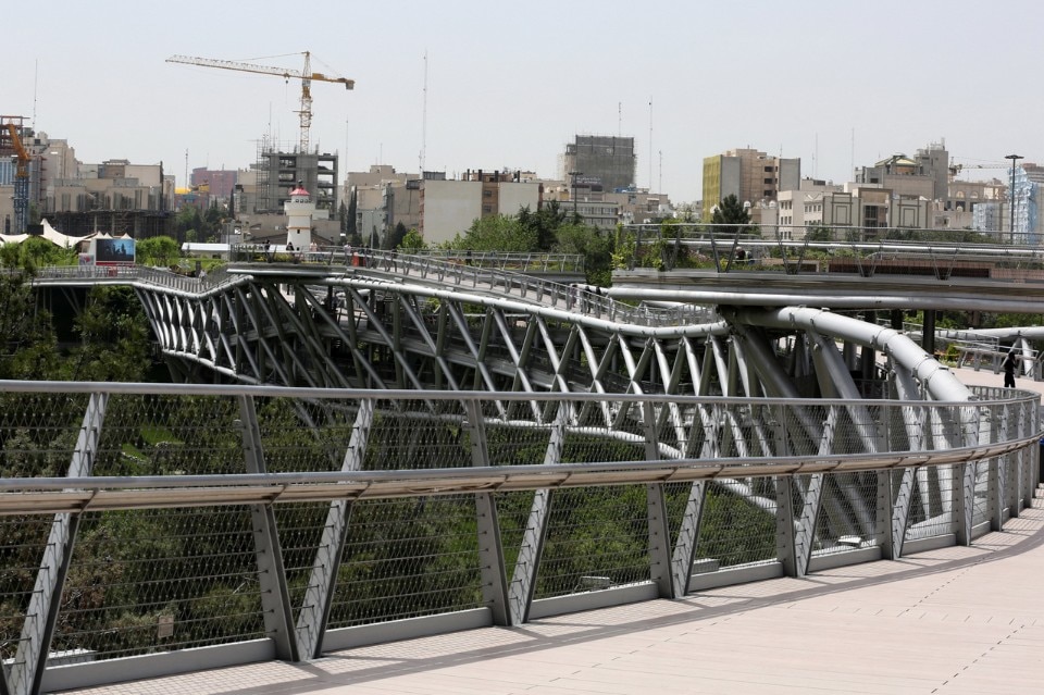 Diba Tensile Architecture, Tabiat Pedestrian Bridge, Tehran, 2014