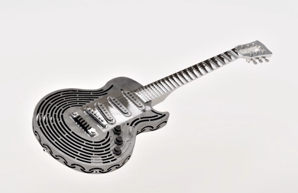 Sandvik Creates The First Indestructible 3d Printed Guitar Domus