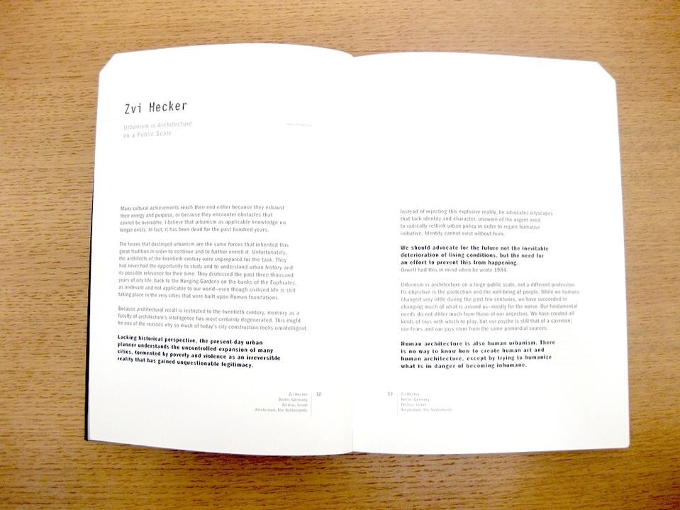 Interior spreads from <i>Urban Future Manifestos.</i> 