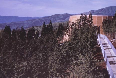 T. Ando, Museo del legno e della foresta, Mikata-gun, Hyogo, Giappone, 1994. Foto S. Ogawa