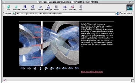 Guggenheim Virtual Museum, Asymptote Architecture, 1999. http://www.guggenheim.org