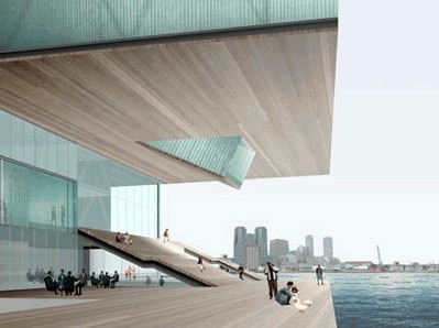 L’edificio  avrà accesso diretto al fronte mare
