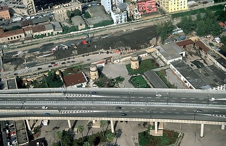 Il viadotto sull'ex macello di Poggioreale