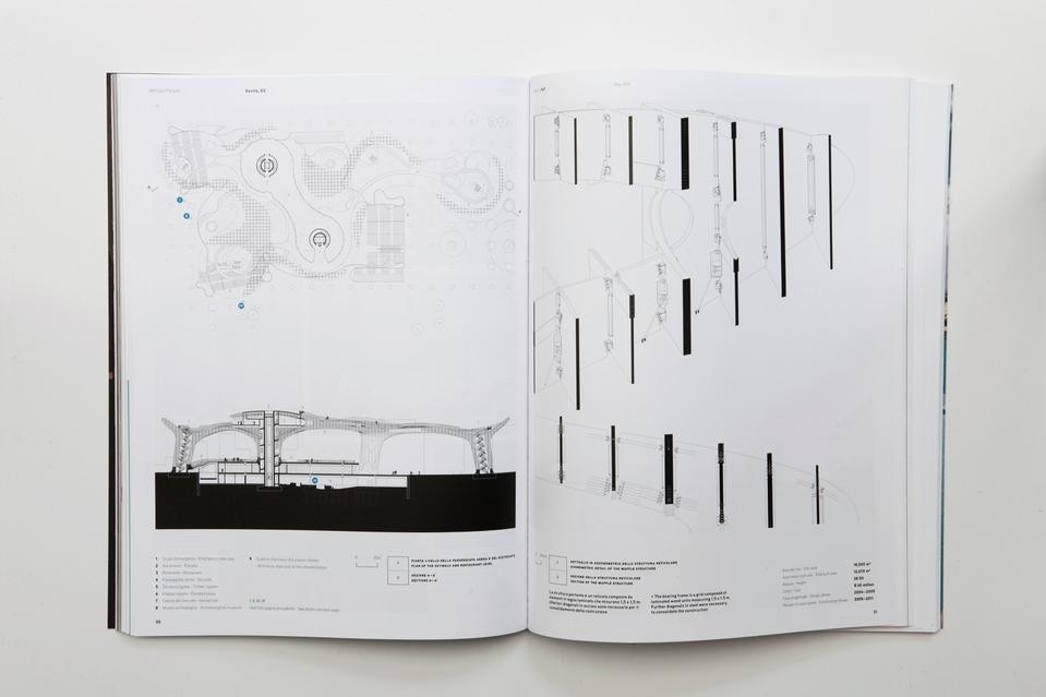 Doppia pagina di disegni per il <i>Metropol Parasol</i> di Jürgen Mayer H. a Siviglia.