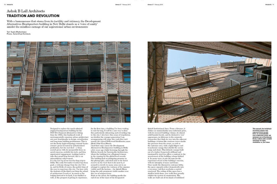 Domus India 037, February 2015