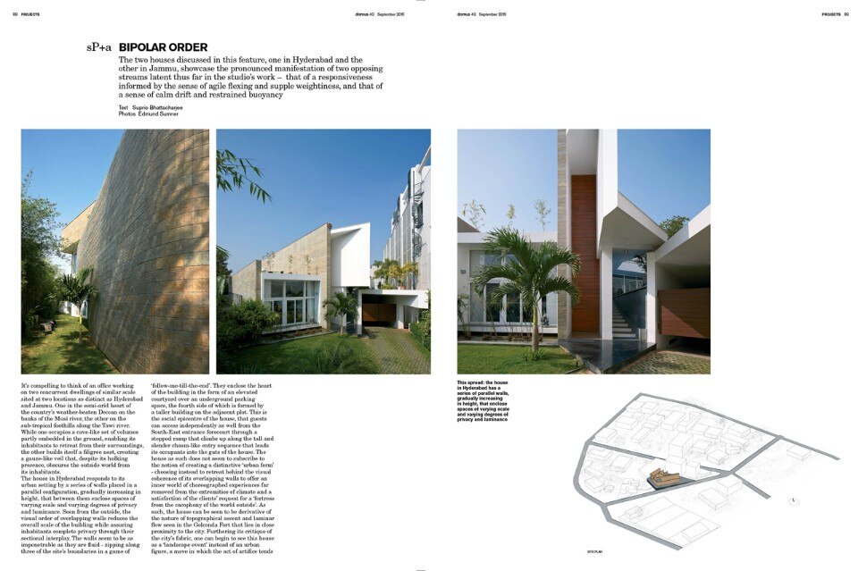 Domus India, September 2015