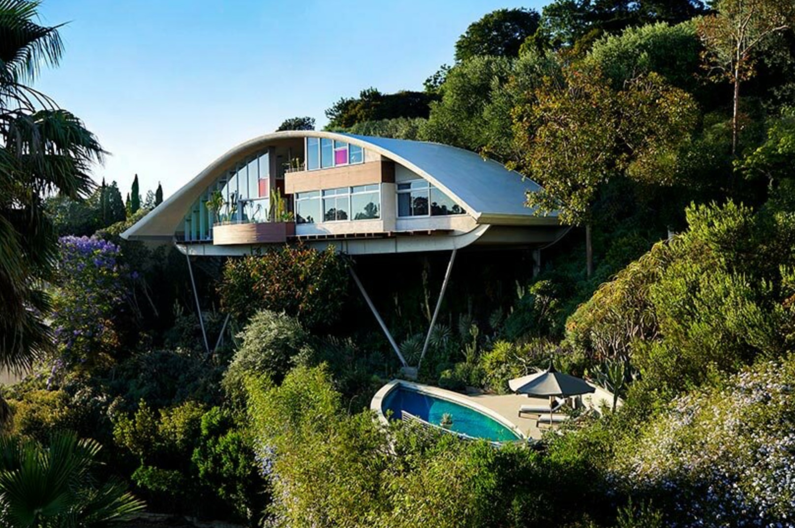 John Lautner s Rainbow House in the Los Angeles hills listed for