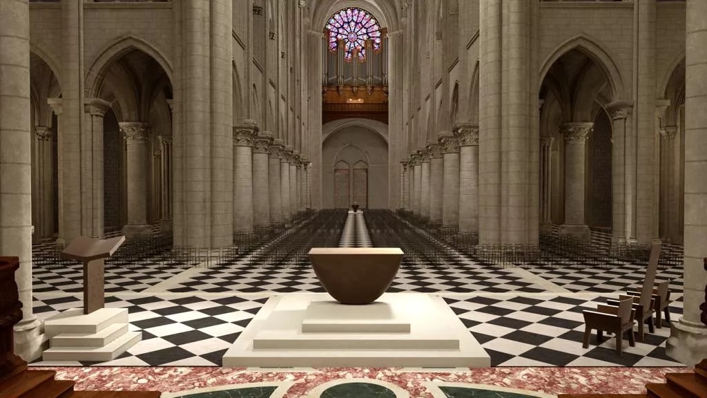 Guillaume Bardet designs the new liturgical furniture for Notre-Dame de ...