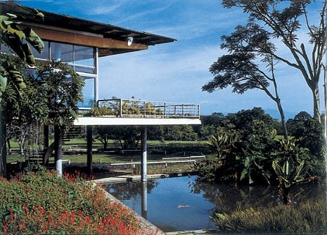 Particolare della residenza di Olivo Gomes a São José dos Campos, 1949/51
