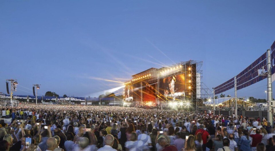 The RCF Arena in Reggio Emilia, where Kanye West will hold a concert everyone is talking about