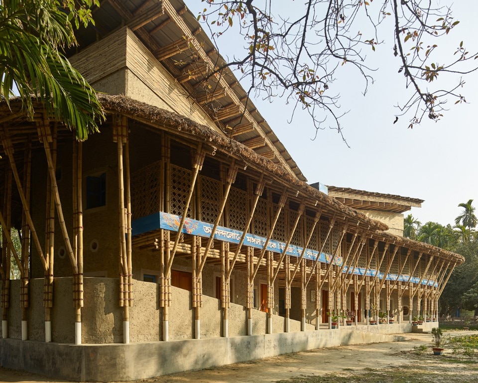 Anna Heringer completes an earth and bamboo building in the Bangladesh countryside