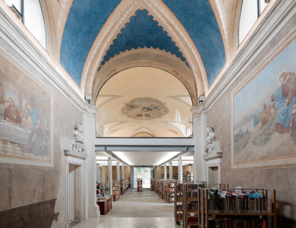 The restoration of the Cervarese library values the original structure