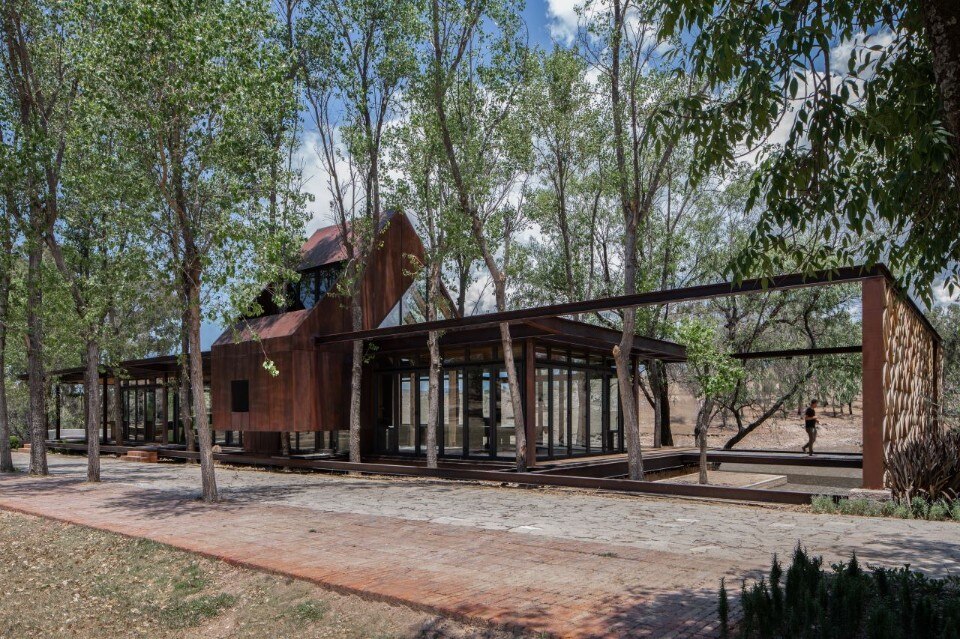 A pavilion for family gatherings in rural Mexico