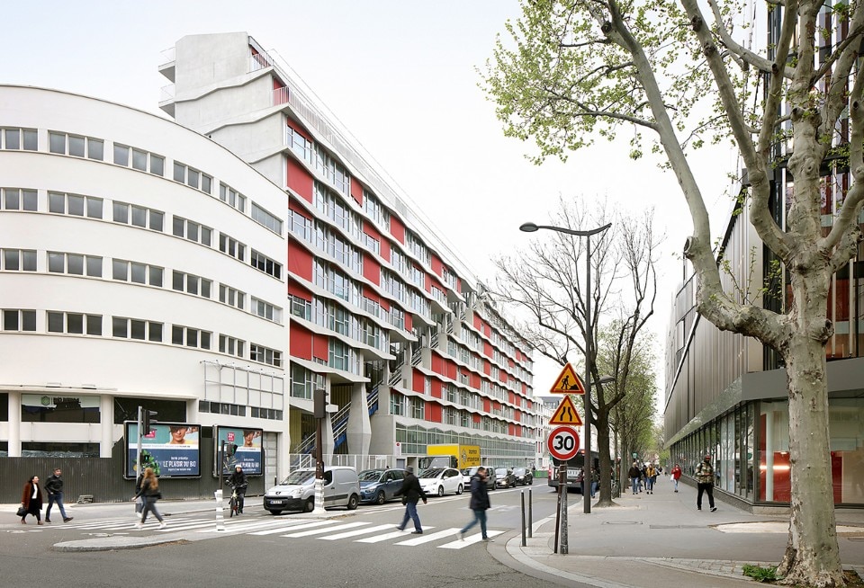 The largest student residence in Paris is also a bus garage