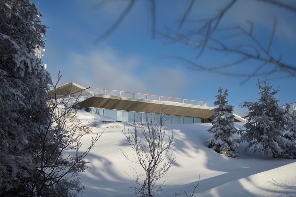 In Slovakia, a ski resort is defined by volumes integrated into the ground