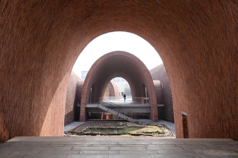 China. The impressive brick vaults of the porcelain museum in Jingdezhen