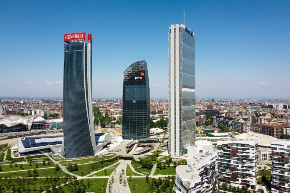 The tower by Daniel Libeskind for CityLife has been completed