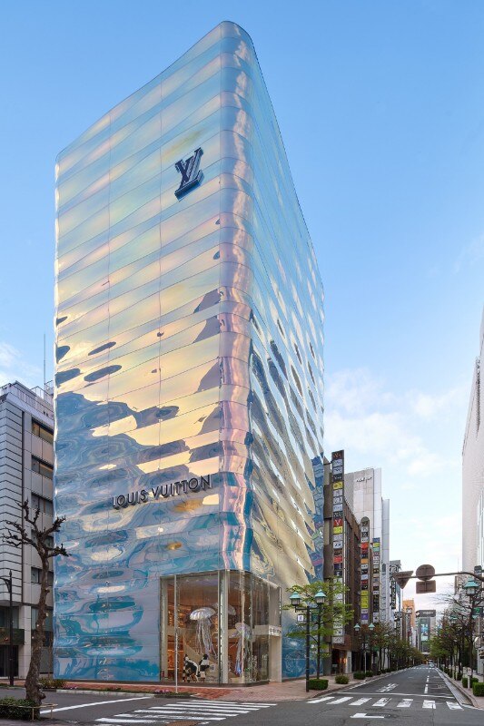 New Louis Vuitton Ginza Namiki flagship store in Tokyo inspired by water