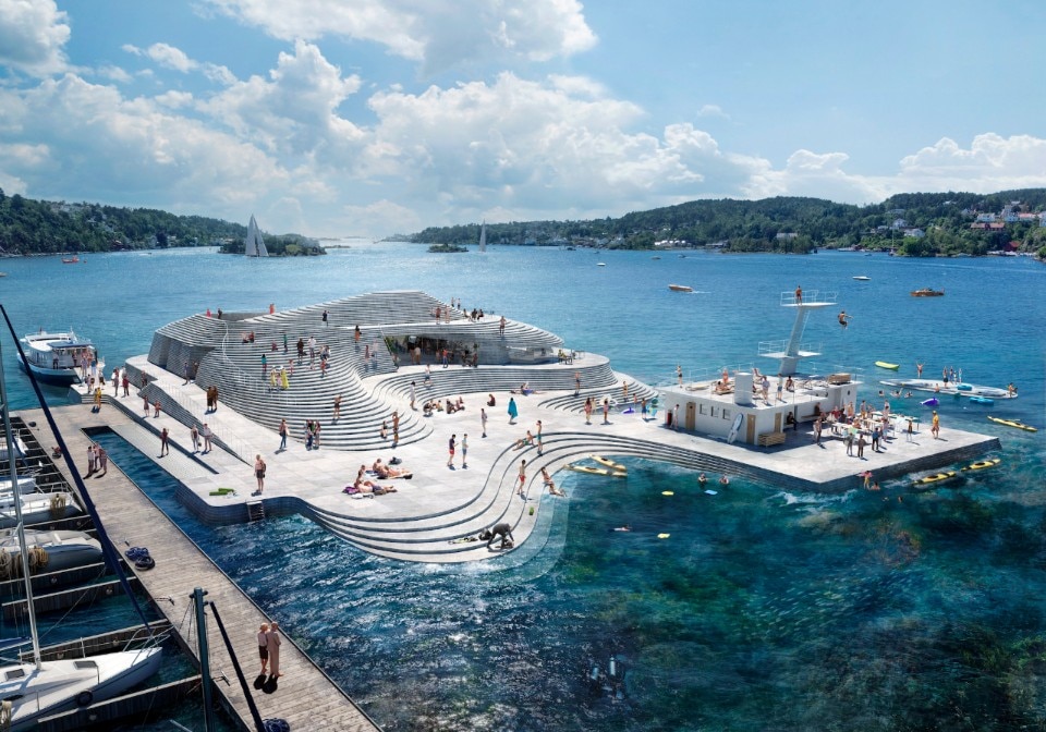 Snøhetta reinterprets iconic harbour bath in Arendal