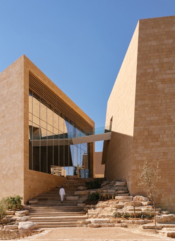 An architecture designed for digital arts in Riyadh, Saudi Arabia