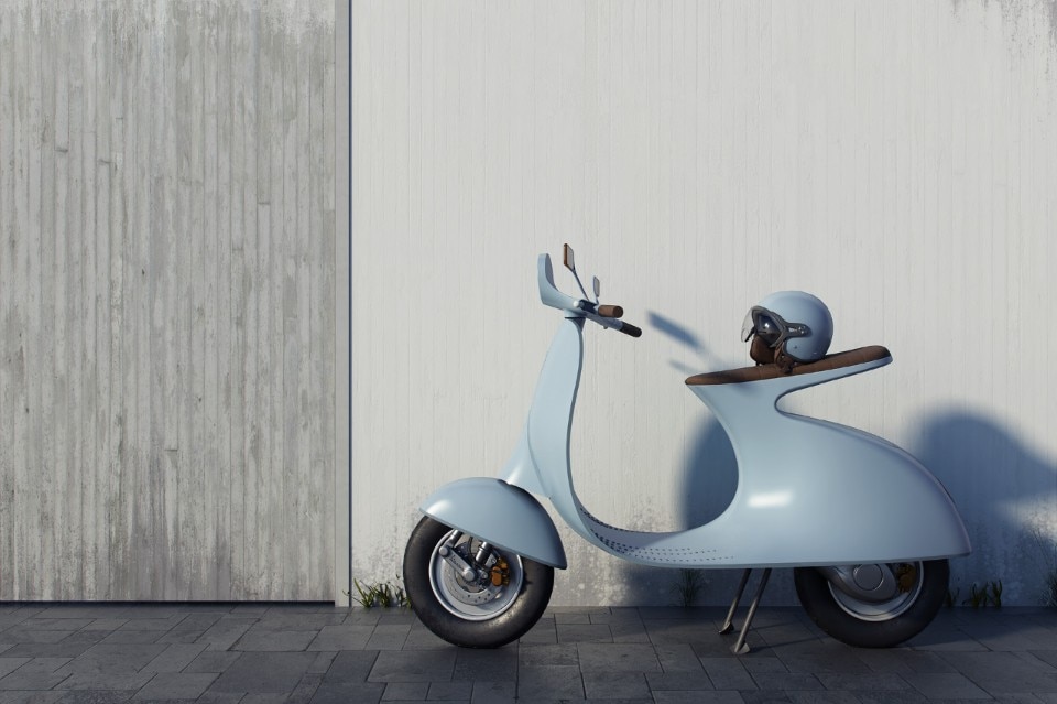A different take of the electric Vespa