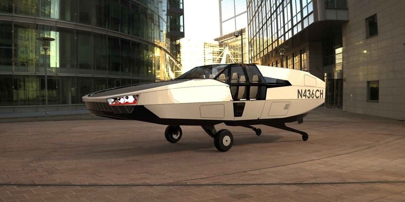 CityHawk is an electric flying car that looks a bit like a DeLorean