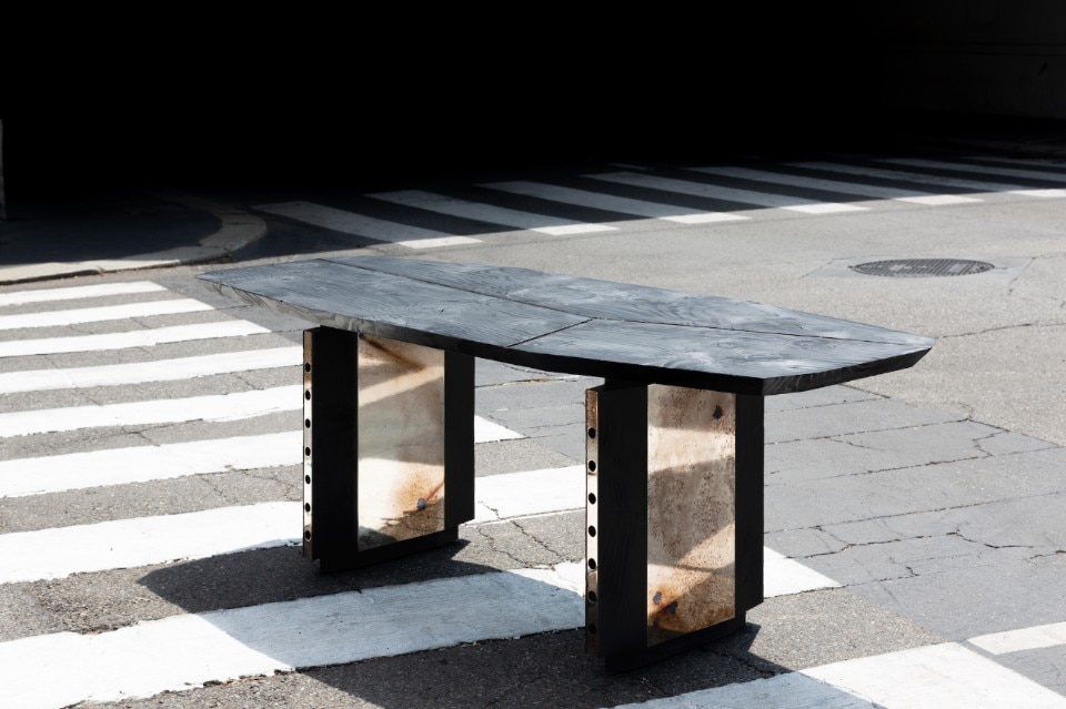 Planar table by Studio F takes inspiration from the world of aviation