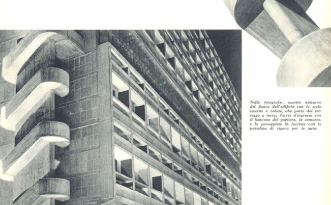 When Domus published the pictures of newly-built Le Corbusier’s Unité d’Habitation