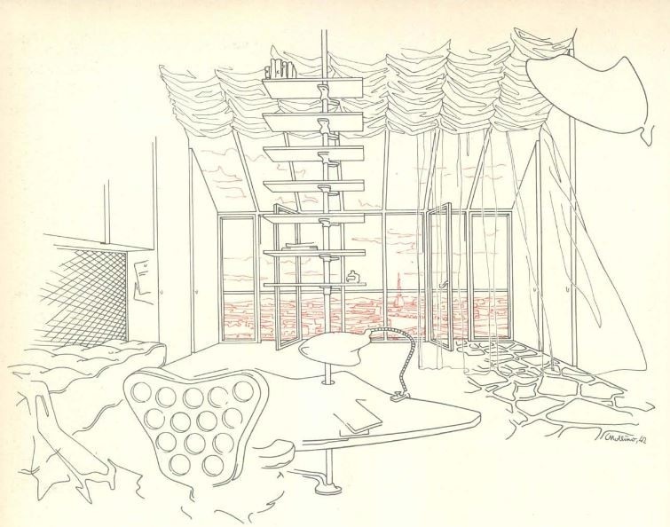 Mollino’s early designs on Domus: a house by the sea and one in the hills