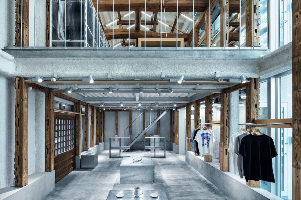 An ancient Japanese warehouse for the New Balance Concept Store in Tokyo