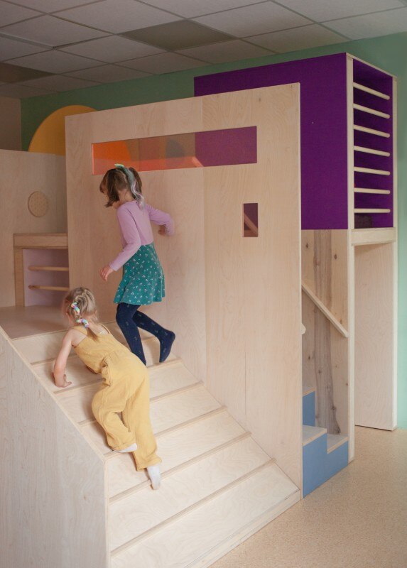 A wooden island for children by MERA makers design lab