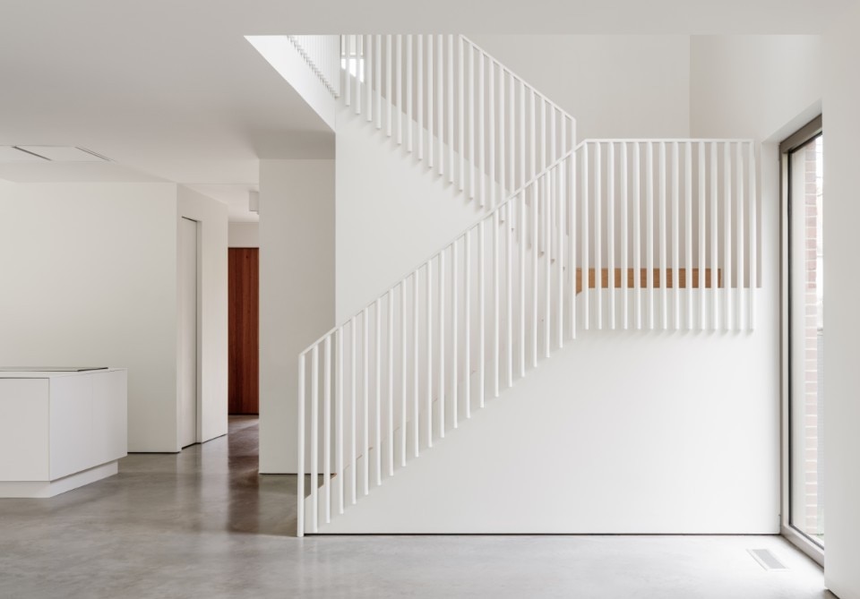 In Canada, a house with total white interiors