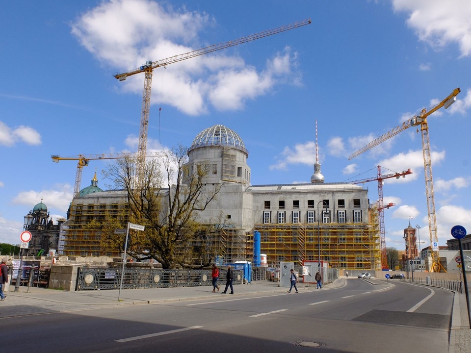 Fire at Franco Stella’s Berliner Stadtschloss