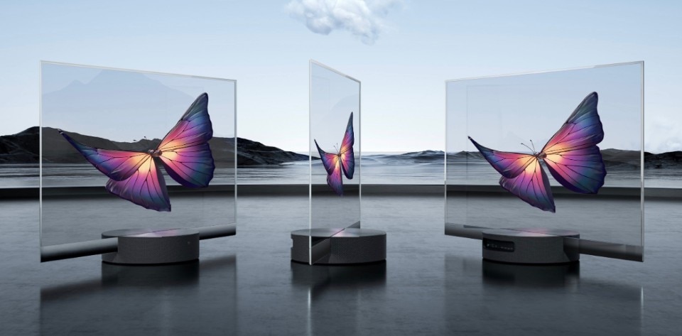 World’s first mass-produced transparent TV by Xioami