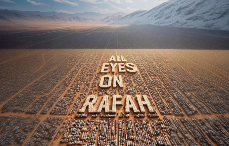 AI-generated image “All eyes on Rafah” has made millions of shares