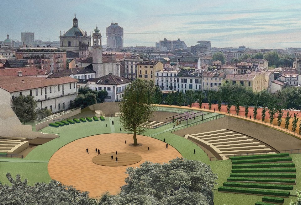 PAN, Milan’s new city-center park, revives the ancient Roman amphitheater