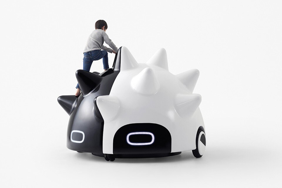 A concept car for children designed like a moving playground